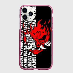 Чехол iPhone 11 Pro матовый CYBERPUNK 2077: SAMURAI, цвет: 3D-малиновый