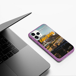 Чехол iPhone 11 Pro матовый Far Cry 6 game art, цвет: 3D-фиолетовый — фото 2