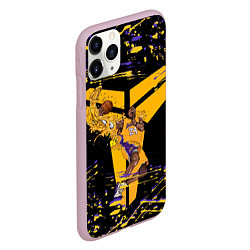 Чехол iPhone 11 Pro матовый Los angeles lakers NBA, цвет: 3D-розовый — фото 2