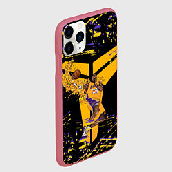 Чехол iPhone 11 Pro матовый Los angeles lakers NBA, цвет: 3D-малиновый — фото 2