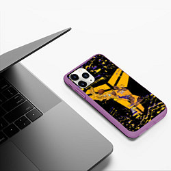 Чехол iPhone 11 Pro матовый Los angeles lakers NBA, цвет: 3D-фиолетовый — фото 2