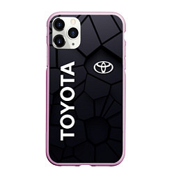 Чехол iPhone 11 Pro матовый Toyota 3D плиты