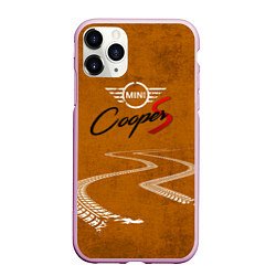 Чехол iPhone 11 Pro матовый Следы Mini, цвет: 3D-розовый