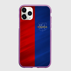 Чехол iPhone 11 Pro матовый Логотип Alpina, цвет: 3D-фиолетовый
