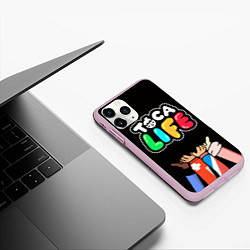 Чехол iPhone 11 Pro матовый Toca Life: Friends, цвет: 3D-розовый — фото 2