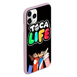 Чехол iPhone 11 Pro матовый Toca Life: Friends, цвет: 3D-розовый — фото 2