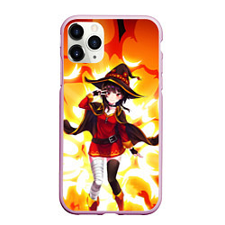 Чехол iPhone 11 Pro матовый MeguminKonoSuba, цвет: 3D-розовый