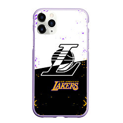 Чехол iPhone 11 Pro матовый Коби Брайант Los Angeles Lakers,, цвет: 3D-светло-сиреневый