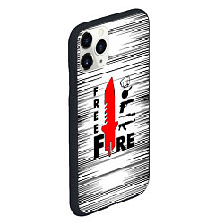 Чехол iPhone 11 Pro матовый Free Fire Фри Фаер,, цвет: 3D-черный — фото 2