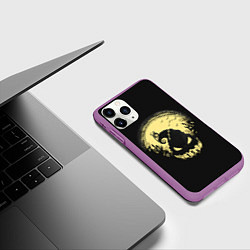 Чехол iPhone 11 Pro матовый Кошмар Джека The Nightmare before Christmas, цвет: 3D-фиолетовый — фото 2