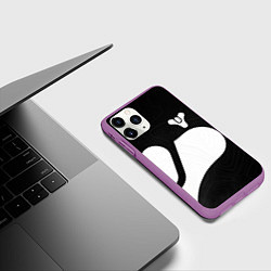 Чехол iPhone 11 Pro матовый DESTINY 2 LOGO WHITE, цвет: 3D-фиолетовый — фото 2