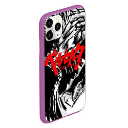 Чехол iPhone 11 Pro матовый БЕРСЕРК РИСУНОК BERSERK, цвет: 3D-фиолетовый — фото 2