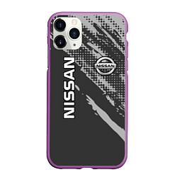 Чехол iPhone 11 Pro матовый Nissan Car Ниссан, цвет: 3D-фиолетовый