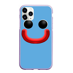 Чехол iPhone 11 Pro матовый Huggy Waggy smile, цвет: 3D-светло-сиреневый