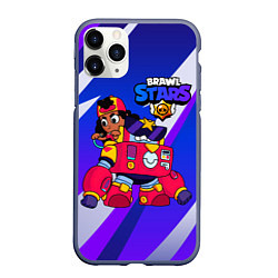 Чехол iPhone 11 Pro матовый Brawl Stars game Meg