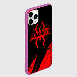 Чехол iPhone 11 Pro матовый Берсерк - Berserk, цвет: 3D-фиолетовый — фото 2