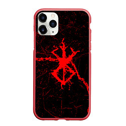 Чехол iPhone 11 Pro матовый Berserk: Трещена