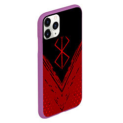 Чехол iPhone 11 Pro матовый Berserk - Берсерк, цвет: 3D-фиолетовый — фото 2