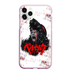 Чехол iPhone 11 Pro матовый BERSERK SCREAM БЕРСЕРК КРИК, цвет: 3D-розовый