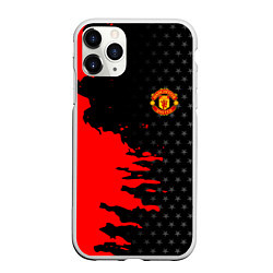 Чехол iPhone 11 Pro матовый МАНЧЕСТЕР ЮНАЙТЕД FCMU MANCHESTER UNITED RED DEVIL