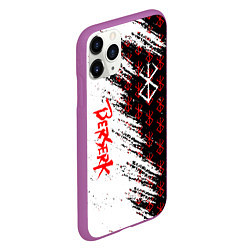 Чехол iPhone 11 Pro матовый Berserk Anime, цвет: 3D-фиолетовый — фото 2