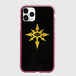 Чехол iPhone 11 Pro матовый Черный легион цвет легиона, цвет: 3D-малиновый