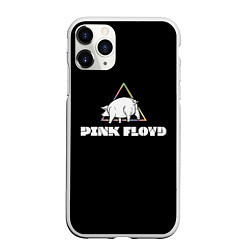 Чехол iPhone 11 Pro матовый PINK FLOYD PIG, цвет: 3D-белый