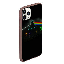 Чехол iPhone 11 Pro матовый ПИНК ФЛОЙД PINK FLOYD LOGO, цвет: 3D-коричневый — фото 2