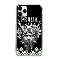 Чехол iPhone 11 Pro матовый Славянский бог Перун