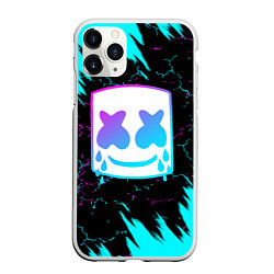 Чехол iPhone 11 Pro матовый MARSHMELLO NEON: МАРШМЕЛЛО НЕОН, цвет: 3D-белый