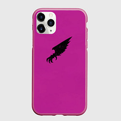 Чехол iPhone 11 Pro матовый Дети Императора после Ереси Хоруса цвет легиона, цвет: 3D-малиновый
