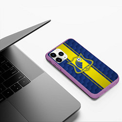 Чехол iPhone 11 Pro матовый ФК Ростов, цвет: 3D-фиолетовый — фото 2