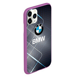 Чехол iPhone 11 Pro матовый BMW Logo, цвет: 3D-фиолетовый — фото 2