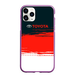 Чехол iPhone 11 Pro матовый Toyota Texture