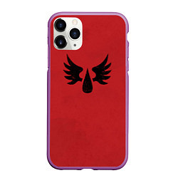 Чехол iPhone 11 Pro матовый Кровавые ангелы цвет легиона 9, цвет: 3D-фиолетовый