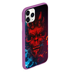 Чехол iPhone 11 Pro матовый Diablo Fire Ice, цвет: 3D-фиолетовый — фото 2