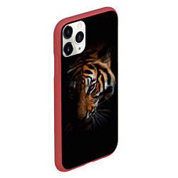 Чехол iPhone 11 Pro матовый Год тигра Голова, цвет: 3D-красный — фото 2