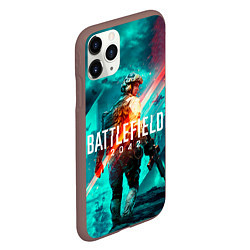 Чехол iPhone 11 Pro матовый Battlefield 2042 игровой арт, цвет: 3D-коричневый — фото 2