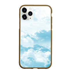 Чехол iPhone 11 Pro матовый Плотные облака, цвет: 3D-коричневый