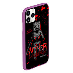 Чехол iPhone 11 Pro матовый WITHER SKELETON, цвет: 3D-фиолетовый — фото 2