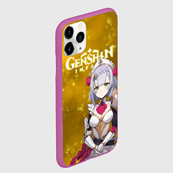 Чехол iPhone 11 Pro матовый НОЭЛЛЬ NOELLE ГЕО, цвет: 3D-фиолетовый — фото 2