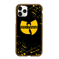 Чехол iPhone 11 Pro матовый WU-TANG CLAN БРЫЗГИ КРАСОК, цвет: 3D-коричневый