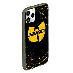 Чехол iPhone 11 Pro матовый WU-TANG CLAN БРЫЗГИ КРАСОК, цвет: 3D-темно-зеленый — фото 2