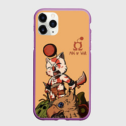 Чехол iPhone 11 Pro матовый Mog of War, цвет: 3D-фиолетовый