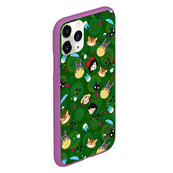 Чехол iPhone 11 Pro матовый Totoro&Kiki ALLSTARS, цвет: 3D-фиолетовый — фото 2