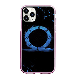 Чехол iPhone 11 Pro матовый GOD OF WAR LOGO ЭМБЛЕМА РАГНАРЁК, цвет: 3D-розовый