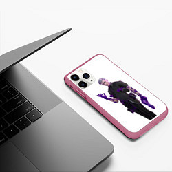 Чехол iPhone 11 Pro матовый Главарь Мидас, цвет: 3D-малиновый — фото 2