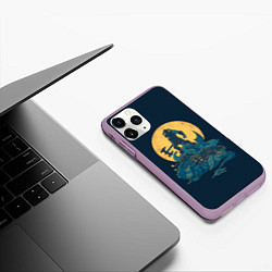 Чехол iPhone 11 Pro матовый Всем драконам конец, цвет: 3D-сиреневый — фото 2