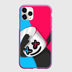 Чехол iPhone 11 Pro матовый New Marshmello, цвет: 3D-фиолетовый