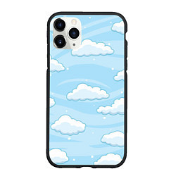 Чехол iPhone 11 Pro матовый Зимние облака, цвет: 3D-черный